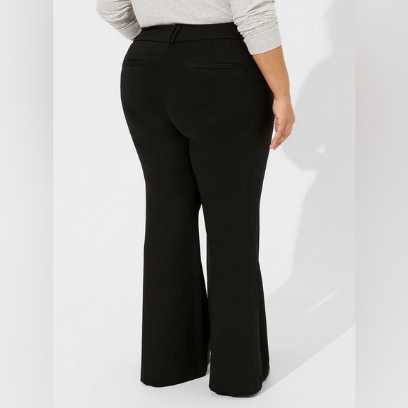 Torrid Trouser A-Line Flare Studio Luxe Ponte Pant - Picture 3 of 8